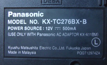 Стаціонарний радіотелефон Panasonic KX-TC276BX-B. Абсолютно справний, але НЕ пов. . фото 6