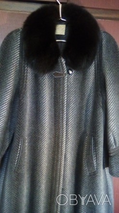 Пальто зимнее, с меховым воротником         
  (песец), размер 54, рост 165 - 1. . фото 1