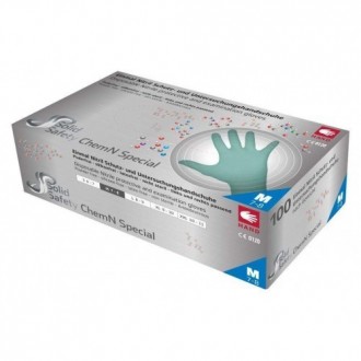 Перчатки нитриловые AMPri Solid Safety Chem N 081303-XXL без пудры 100шт. Кропивницький. фото 1 Перчатки нитриловые AMPri Solid Safety Chem N 081303-XXL без пудры 100шт. Кропивницький. фото 1