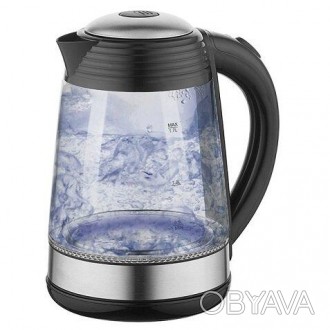 Электрочайник стеклянный с подсветкой VIMAR VK-1717S
 Электрический чайник Vimar. . фото 1