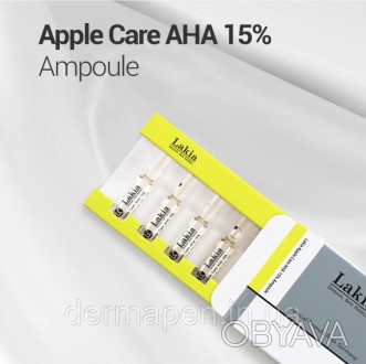 Яблочный пилинг в ампулах Lakia Apple Care Ampoule изготовлен из профессионально. . фото 1