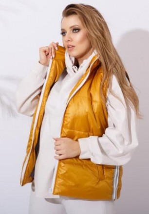 Женская жилетка Gloria желтого цвета SKL92-291016. Одеса. фото 1 Женская жилетка Gloria желтого цвета SKL92-291016. Одеса. фото 1