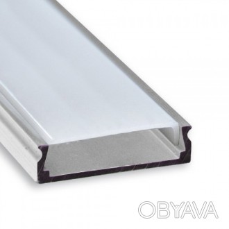 Алюминиевый накладной широкий профиль для светодиодной ленты. . фото 1