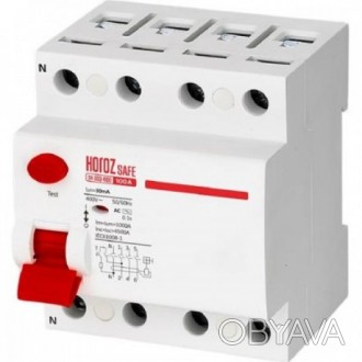 Дифференциальный автоматический выключатель Horoz Electric "SAFE" - коммутационн. . фото 1