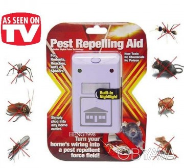 Електронний відлякувач гризунів Riddex Pest Repelling Aid
Вічні супутники людей,. . фото 1