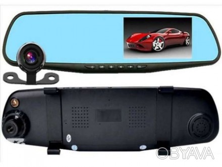 Зеркало заднего вида с видеорегистратором DVR 002924 с выносной камерой заднего 