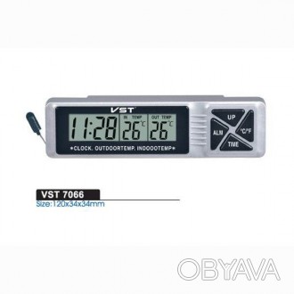 Автомобільні годинник з термометром vst-7066
Автомобільний годинник VST-7066 є о. . фото 1