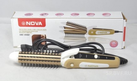 Плойка-утюжок-гофре з гребінцем для волосся Nova NHC-8890 3в1. Київ. фото 1 Плойка-утюжок-гофре з гребінцем для волосся Nova NHC-8890 3в1. Київ. фото 1