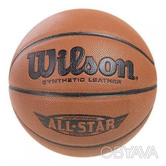 Мяч баскетбольный Wilson №7 PU AllStar/Цвет: коричневый.. . фото 1