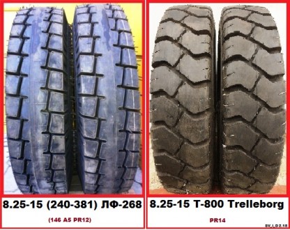 Продам НОВЫЕ шины на погрузчики:
8.25-15 / 240-381 ЛФ-268 Voltyre ВлШЗ (146 А5 . . фото 2