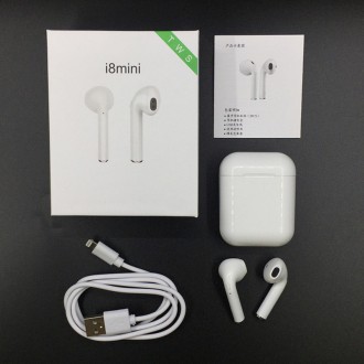 Беспроводные наушники в стиле Apple AirPods i8 Mini TWS. Киев. фото 1 Беспроводные наушники в стиле Apple AirPods i8 Mini TWS. Киев. фото 1