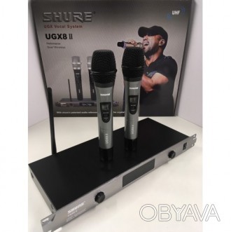 
Радиосистема SHURE UGX8II + 2 микрофона
Радиомикрофон SHURE DM UGX8II для прове. . фото 1