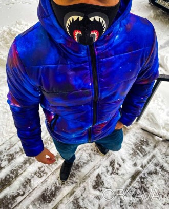 
Куртка мужская зима-весна-осень синяя с капюшоном с принтом Flicker
Мы предлага. . фото 1