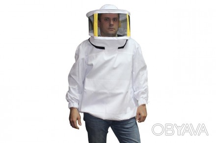 Куртка пчеловода коттон с маской с металлической сеткой предназначена для защиты. . фото 1