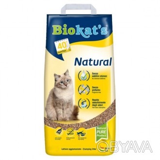 Наполнитель бентонитовый Biokats Natural 5 килограмм.Наповнювач для котячого туа. . фото 1