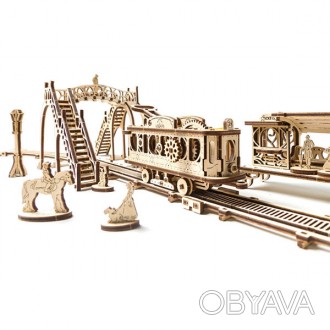 Модель UGEARS «Трамвайная линия» из серии «Механический город».
Мы всегда хотели. . фото 1