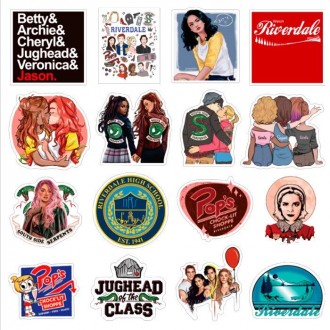 Набор стикеров GameStyle Riverdale, Ривердейл Stickers Pack Интерьерные Наклейки. . фото 4