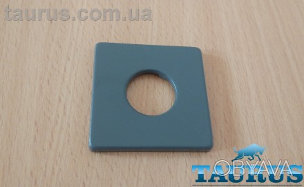 Серый крашеный декоративный квадратный фланец ThermoPulse CUBE Gray 48x48 мм d1/. . фото 1