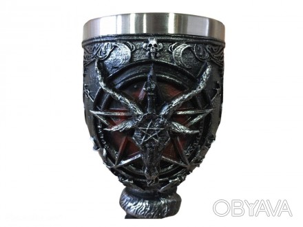 Винтажный креативный королевский кубок Сатана Бафомет, бокал для украшения вечер. . фото 1