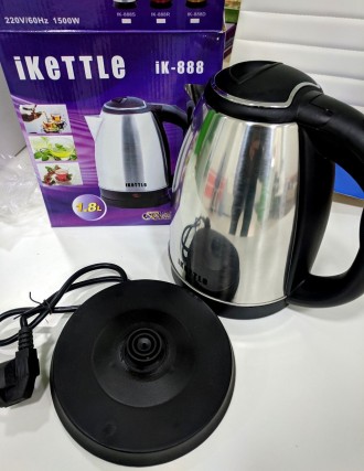 Электрочайник металический IKETTLE IK-888 1.8L Нержавеющая сталь. Київ. фото 1 Электрочайник металический IKETTLE IK-888 1.8L Нержавеющая сталь. Київ. фото 1
