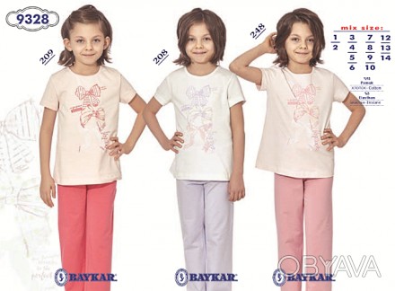 Пижама для девочки Арт 9328-208 Молочный
Состав: 95% хлопок 5% эластан
Размеры:
. . фото 1