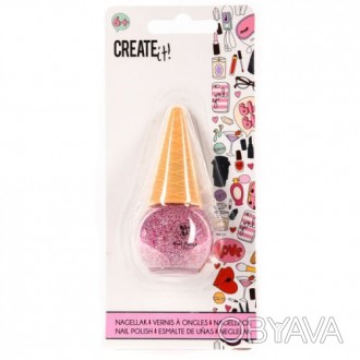 Лак для ногтей детский "CREATE IT!: Ice Cream". Флакон в виде рожка мороженого. . . фото 1