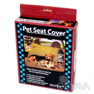 Накидка на заднє сидіння автомобіля Pet Seat Cover для перевезення тварин дозвол. . фото 1
