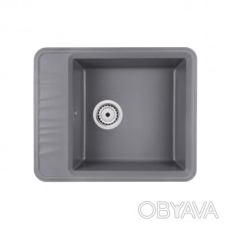 Кухонна мийка Qtap CS 6250 Grey (QT6250GRE471) виготовлена з якісного штучного к. . фото 1
