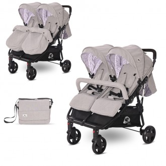 Коляска для двойни Lorelli Duo + сумка Grey Dots. Киев. фото 1 Коляска для двойни Lorelli Duo + сумка Grey Dots. Киев. фото 1