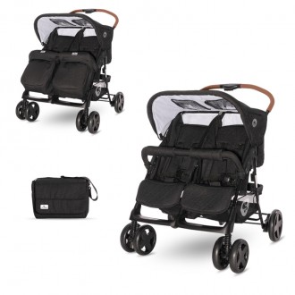 Детская коляска для двойни Lorelli Twin BLACK. Киев. фото 1 Детская коляска для двойни Lorelli Twin BLACK. Киев. фото 1