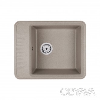 Кухонна мийка Qtap CS 6250 Beige (QT6250BEI551) виготовлена з якісного штучного . . фото 1