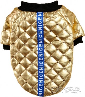 Куртка для собак Alfa «Gold». Стильная куртка с современным дизайном, внутри уте. . фото 1