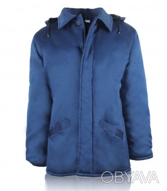 Курточка зимняя рабочая синего цвета . Ткань грета . Утеплитель синтепон . Звони. . фото 1