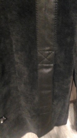 Продам стильный мужской пиджак-френч на размер 48-50. Ткань - мелкий черный вель. . фото 3