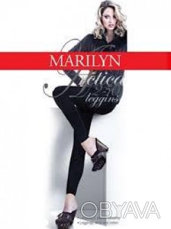 Теплые махровые матовые леггинсы из хлопка и шерсти Marilyn Arctica 250 leggins . . фото 1