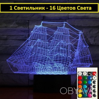 
Видео-обзор, есть в описании
Каждый 3D Светильник имеет 16 цветов подсветки. 
У. . фото 1