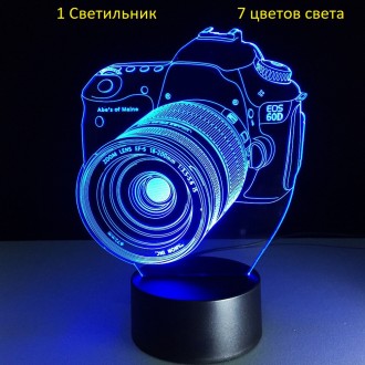 
Видео-обзор, есть в описании
Каждый 3D Светильник имеет 16 цветов подсветки. 
У. . фото 7