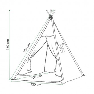 Детская палатка Tipi от польского бренда Springos - это идеальное дополнение для. . фото 5