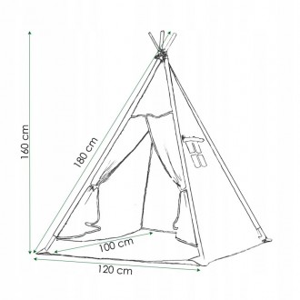 Детская палатка Tipi от польского бренда Springos - это идеальное дополнение для. . фото 7