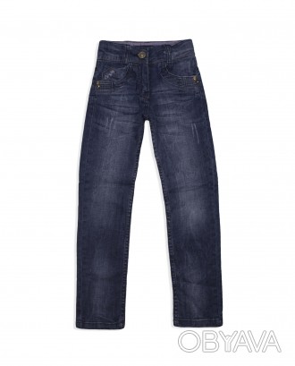 Дитячі джинси A-yugi Чудові джинси на кожен день. Прямий фасон зі стандартною за. . фото 1
