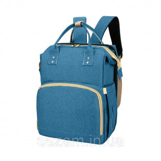 Сумка рюкзак Lesko 2 в 1 Blue для мам и складная кроватка для малыша портативная. Киев. фото 1 Сумка рюкзак Lesko 2 в 1 Blue для мам и складная кроватка для малыша портативная. Киев. фото 1