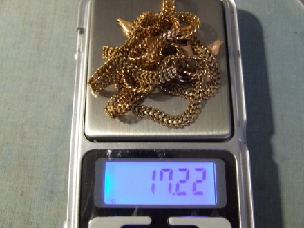 Золотая цепочка и браслет 585 проба длина 52 см. и 20 см. вес 17.22. гр. Страна . . фото 2