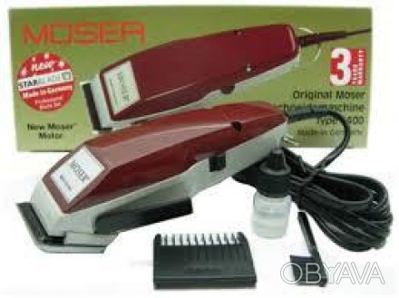 Профессиональная машинка для стрижки волос Moser 1400 в наборе (насадки+расческа. . фото 1