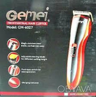 Машинка для стрижки Gemei GM-6027.
Ухоженное лицо и волосы для любого мужчины &n. . фото 1