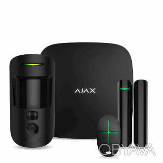 
	Ajax StarterKit Cam — стартовый комплект беспроводной системы безопасности Aja. . фото 1