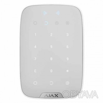 
	Ajax KeyPad Plus — беспроводная сенсорная клавиатура для управления системой б. . фото 1