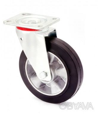 Колесо поворотное алюминий/резина серия 17 STANDART серия 17: Основание колеса и. . фото 1