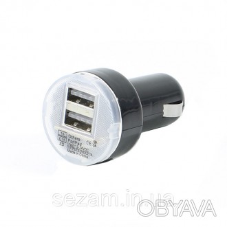 Автомобільний зарядний пристрій Lesko USBx2 2.1A/1А
Пропонуємо до вашої уваги ав. . фото 1