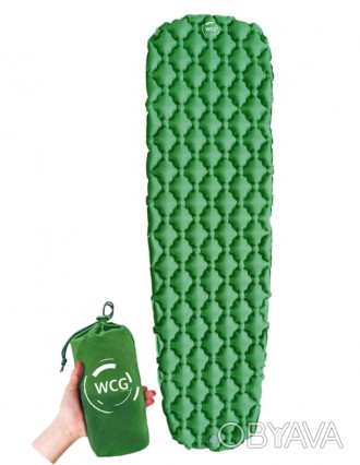 Надувной каремат походный, туристический WCG для кемпинга (зеленый)
 
Идеально п. . фото 1