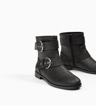 ZARA KIDS БОТИНКИ черные с блестками ( 27 размер ). Ивано-Франковск. фото 1 ZARA KIDS БОТИНКИ черные с блестками ( 27 размер ). Ивано-Франковск. фото 1